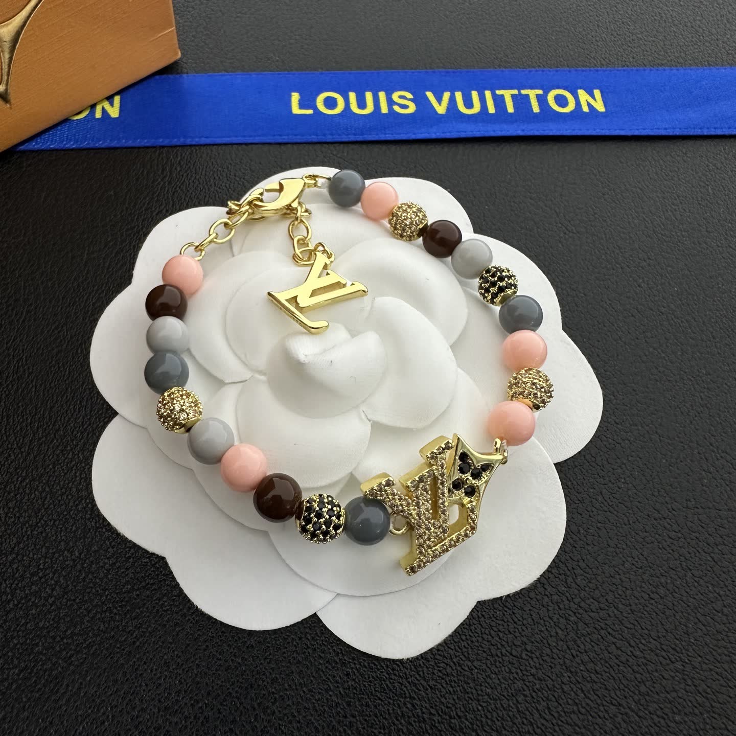 Louis Vuitton Beaded Necklace and Bracelet Set